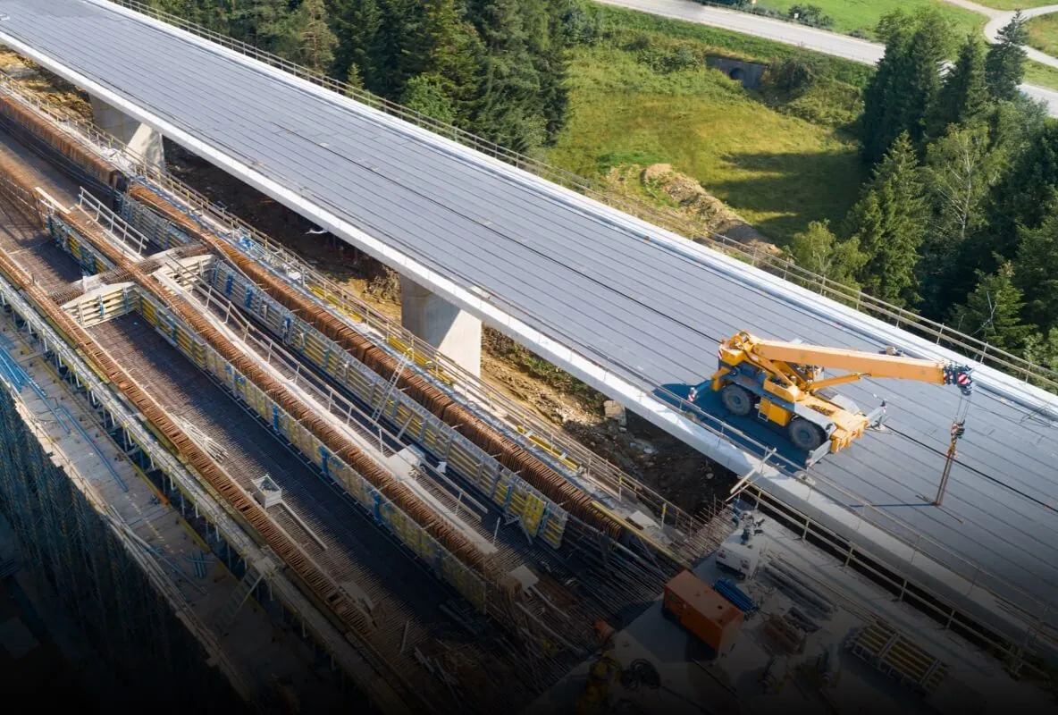 An infrastructure asset seen from the air